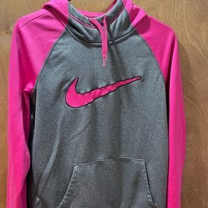 Nike pink and Gray hoodie
